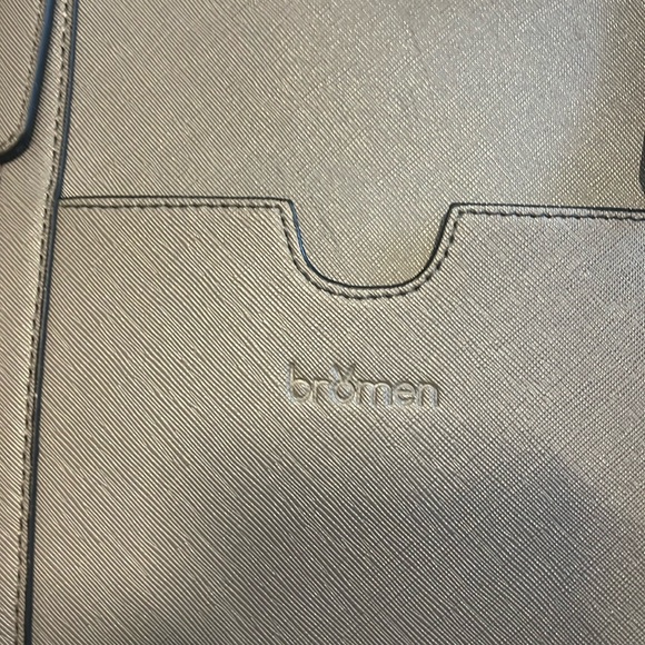 Bromen Brownish Gray Laptop Bag - Picture 2 of 5